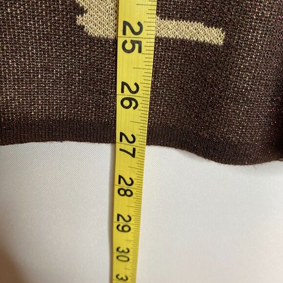 Cotton & Rye Sweater Scenic Desert Southwestern Howling Coyote Bell Sleeve Med - Picture 10 of 15